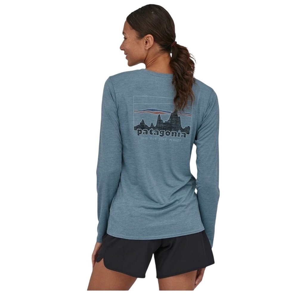 Patagonia Women's Capilene Cool Daily Graphic Long Sleeve Shirt Size XS
